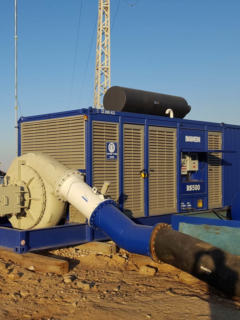 Dredging Booster Pump Station: Design, Construction, Sale - Damen