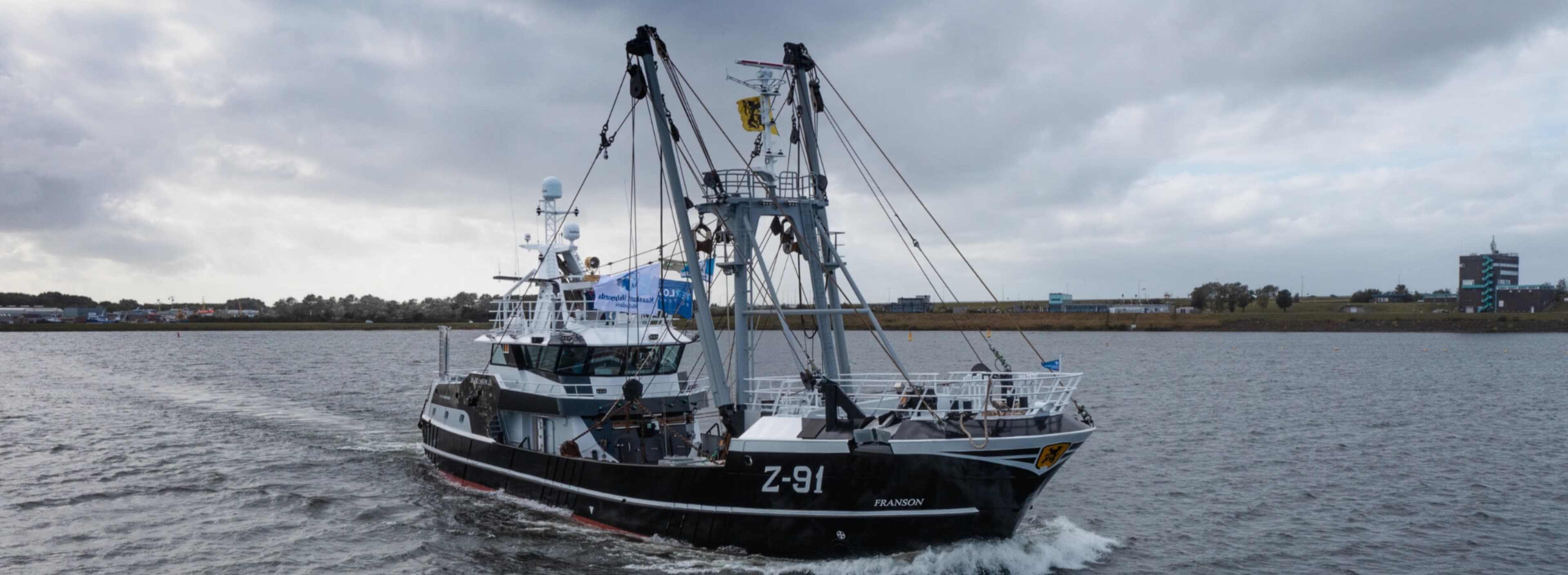 The Z91 Franson 38 metre Beam Trawler delivered to Rederij Long