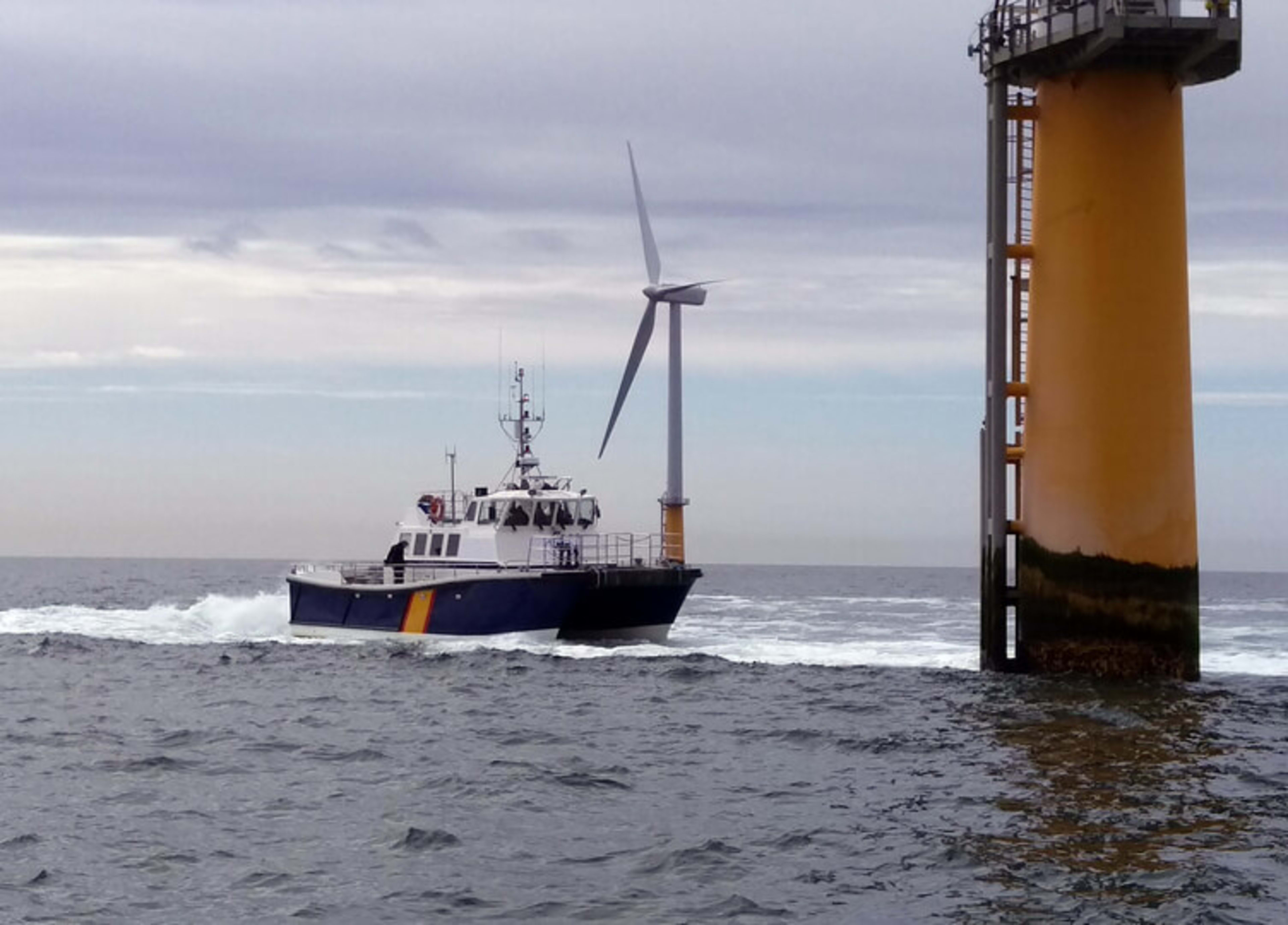 Used windfarm support catamaran
